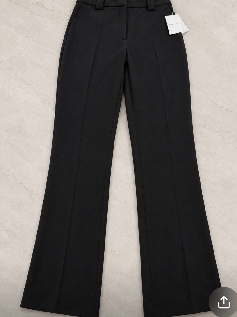 Nordstrom Black Boot-Cut Dress Pants
